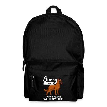 Belge Malinois chien chiot propriétaire amoureux - Sac à dos - noir - Devant