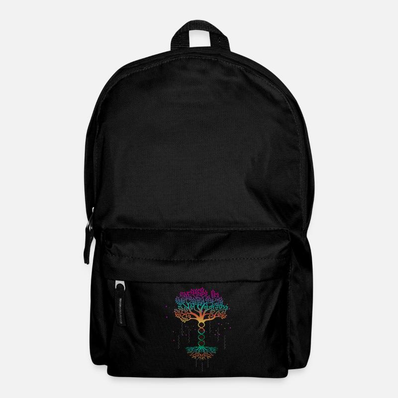 Lebensbaum, Lebensbaum Baum des lebens, Genetik, - Rucksack - Schwarz