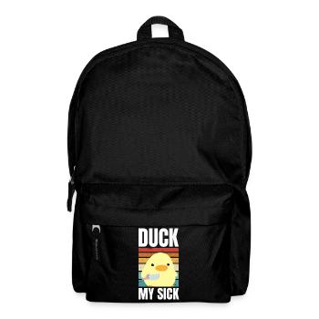Duck with knife meme Duck my Sick Duck with knife - Backpack - black - Front