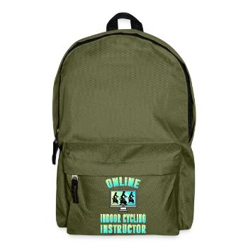 Online Indoor Cycling Instructor - Backpack - olive green - Front