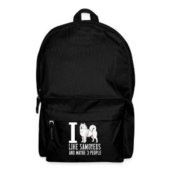 Samoyed Dog Puppy Owner Owner Lover - Backpack - black - Front