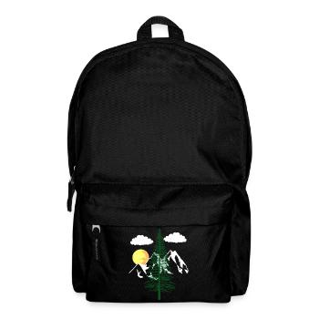 Wilderness Nature Mountains Tree Nature Lover Ecology - Backpack - black - Front