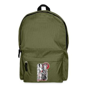 Japan, japanisch, Tokyo Stadt - Rucksack - Olivgrün - Vorne