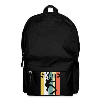 Skaten Skater Skate Vintage - Rucksack - Schwarz - Vorne