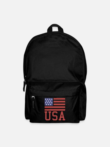 Drapeau américain - Sac à dos - noir