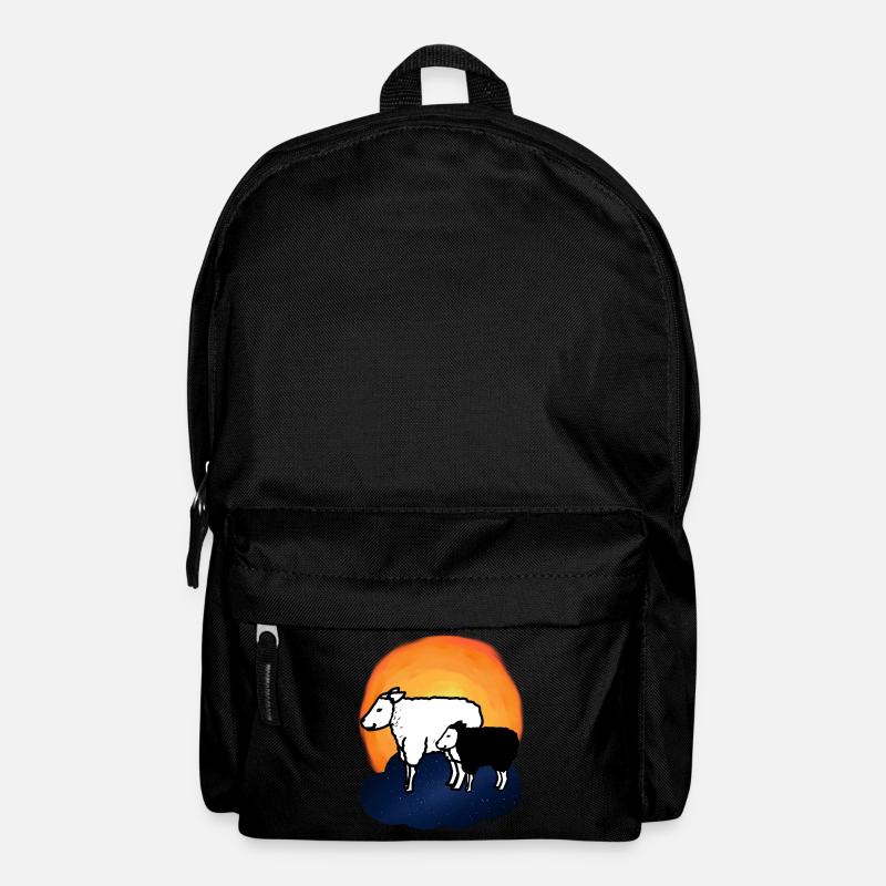 Sternenhimmel Schafe Schaf Lamm himmlisch - Rucksack - Schwarz