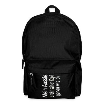 Australian Shepherd - Aussie - Rucksack - Schwarz - Vorne