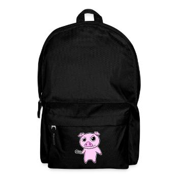 Truand porc avec arme - Sac à dos - noir - Devant
