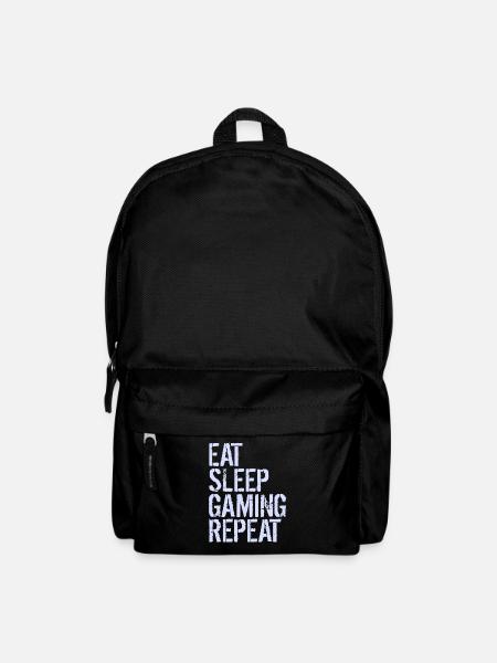 Eat Sleep Gaming Repeat - Rucksack - Schwarz