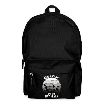 "Don't Panic It's Just Hay Fever" Heuschnupfen - Rucksack - Schwarz - Vorne