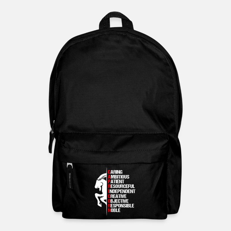 Zodiac Capricorn Symbol - Backpack - black