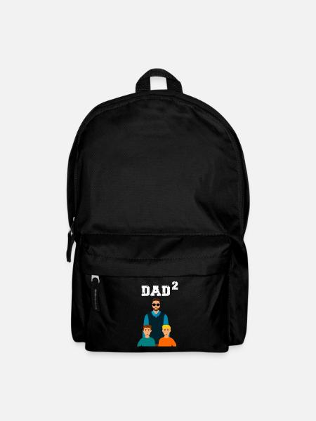 Vater 2 Söhne Vatertag Geschenk - Rucksack - Schwarz