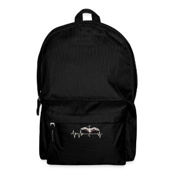 Crane Bird Heartbeat - Backpack - black - Front