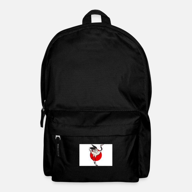 Kranich Japan - Rucksack - Schwarz
