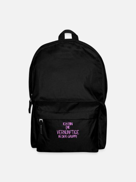 Lustiger Spruch Gruppe - Rucksack - Schwarz