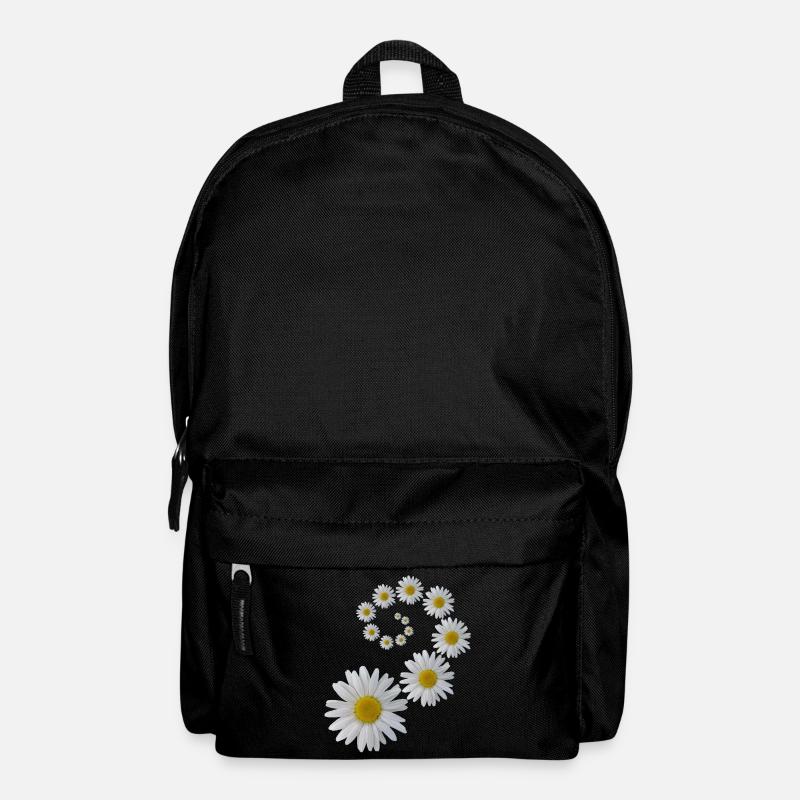 Margeriten Blume, Blumen, Blüte, floral, blumig - Rucksack - Schwarz