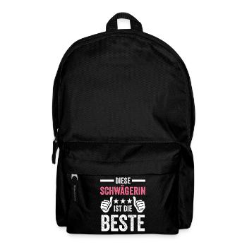 Beste Schwägerin Geschenk - Rucksack - Schwarz - Vorne