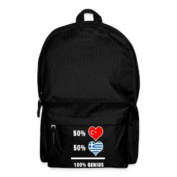 Griechenland und Türkei genial / Geschenk - Rucksack - Schwarz - Vorne