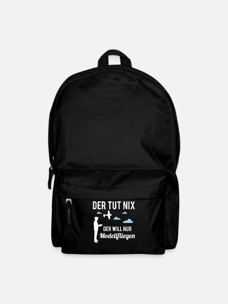 Modellflug Spruch RC Flugzeug Herren Geschenk - Rucksack - Schwarz