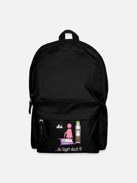 Lustiges Badezimmer Bild - Rucksack - Schwarz