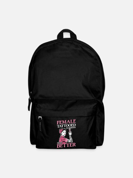 Female Tattooed Barbers Do It Better Hairdresser - Rucksack - Schwarz