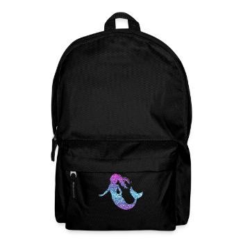Glitter Mermaid Ladies Girl Gift Nixe - Backpack - black - Front