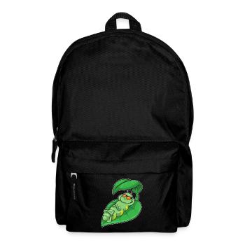 Chenille avec feuille comme parasol - Sac à dos - noir - Devant