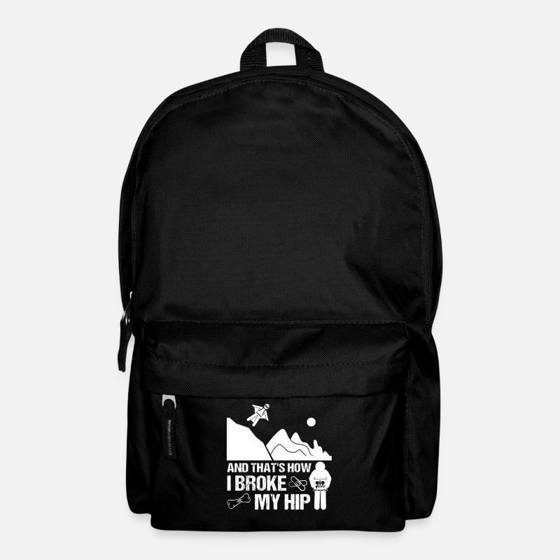Broken Hip Hip Fracture Hip Surgery Gift Funny - Backpack - black