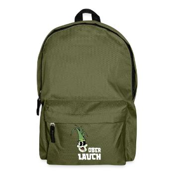 Ober Lauch - Fitness Gym Lauch Witz - Rucksack - Olivgrün - Vorne