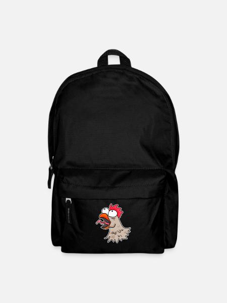 Huhn Kopf Hähnchen - Rucksack - Schwarz