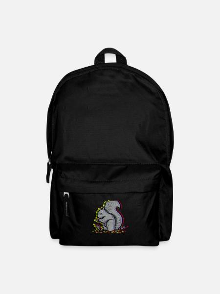 Eichhörnchen - Rucksack - Schwarz