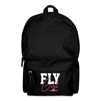 Flugzeug - Rucksack - Schwarz - Vorne