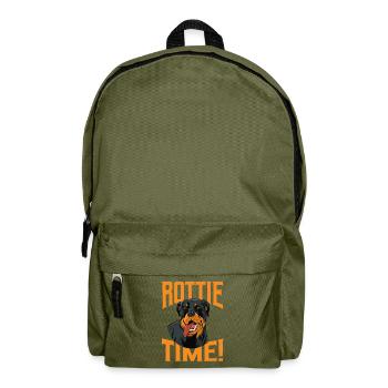 Rottweiler Zeit - Rucksack - Olivgrün - Vorne
