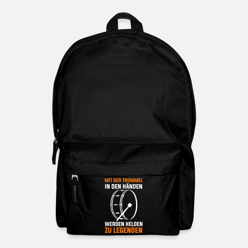 Trommel Trommler Drummer Marschtrommel - Rucksack - Schwarz