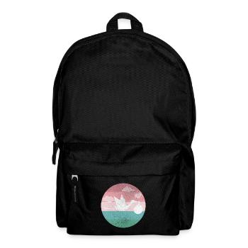 Bébé naissance Grossesse cigogne - Sac à dos - noir - Devant