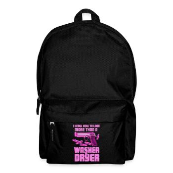 I Know How To Load More Than A Washer Polizistin - Rucksack - Schwarz - Vorne