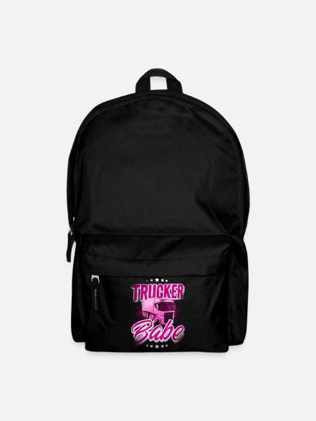 Lkw Fahrerin Trucker Babe - Rucksack - Schwarz