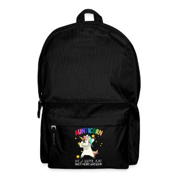 Aunticorn Aunt Dabbendes Unicorn Dabbing Unicorn - Backpack - black - Front
