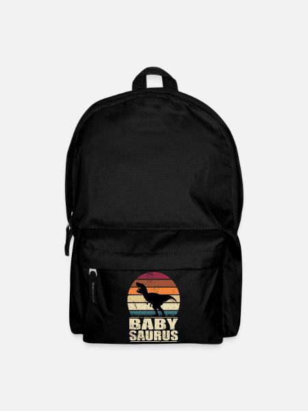 BabySaurus Dinosaurier Baby Dino Geburt Nachwuchs - Rucksack - Schwarz