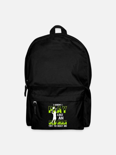 Funny Tennis Player Tennis Court Match Gift - Backpack - black
