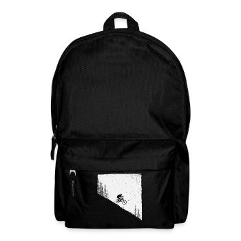 Mountainbike Biker Berg Wald Bike Fahrrad - Rucksack - Schwarz - Vorne