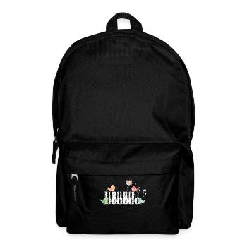 Klavier Musik Piano Vogel Gesang Tastatur Geschenk - Rucksack - Schwarz - Vorne