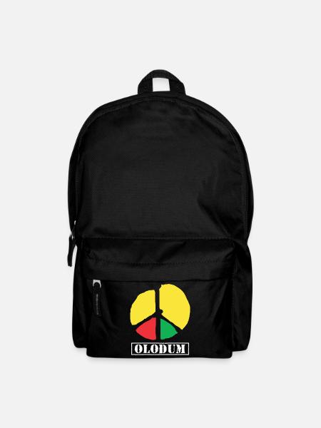 Olodum Friedenszeichen Brasilianischer Karneval - Rucksack - Schwarz