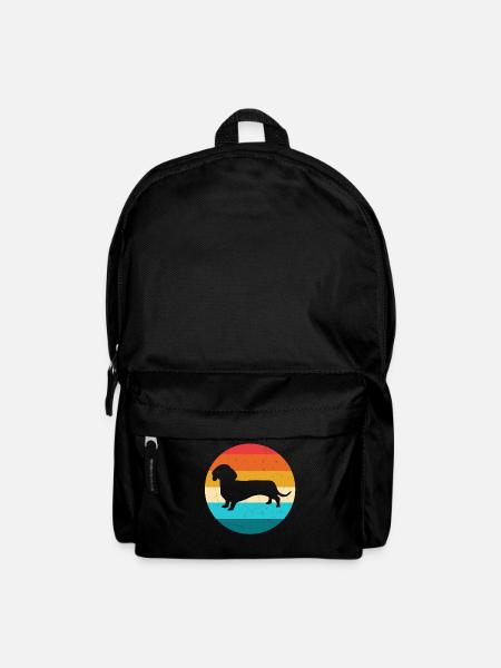 Dackel - Rucksack - Schwarz