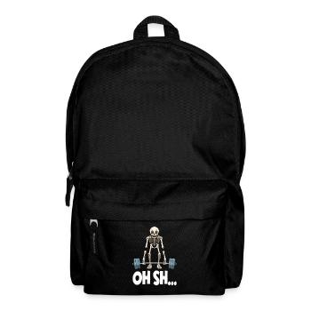 Squelette drôle Haltérophilie - Sac à dos - noir - Devant