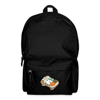 Sushi Japanische Kawaii Anime Zeichnung Geschenk - Rucksack - Schwarz - Vorne
