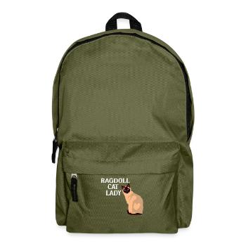 Ragdoll Katzen Lady - Rucksack - Olivgrün - Vorne