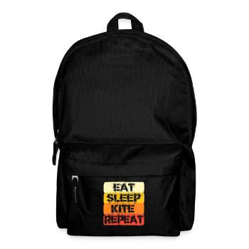 kite surfing retro - Rucksack - Schwarz - Vorne