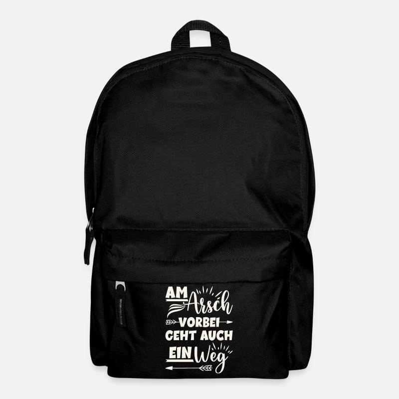 Am Arsch vorbei geht auch ein Weg - Rucksack - Schwarz
