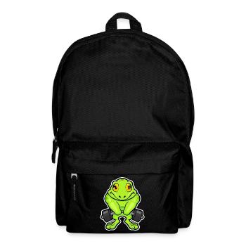 Bodybuilder Grenouille Bodybuilding Barre, Bodybuilding - Sac à dos - noir - Devant